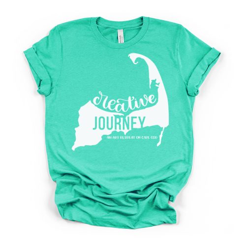 Creative Journey Art Retreat Crew Neck Tee - teal