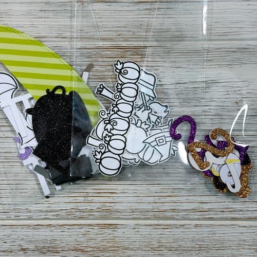 Wicked Little Countdown Stamped/Die-Cut Images