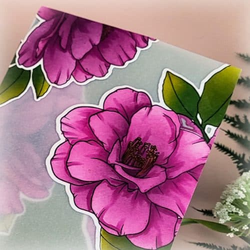 Sheer Creativity finished craft with floral design