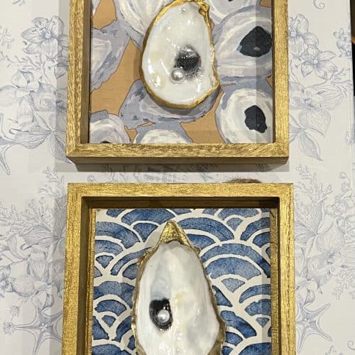 Two shadow box finished crafts